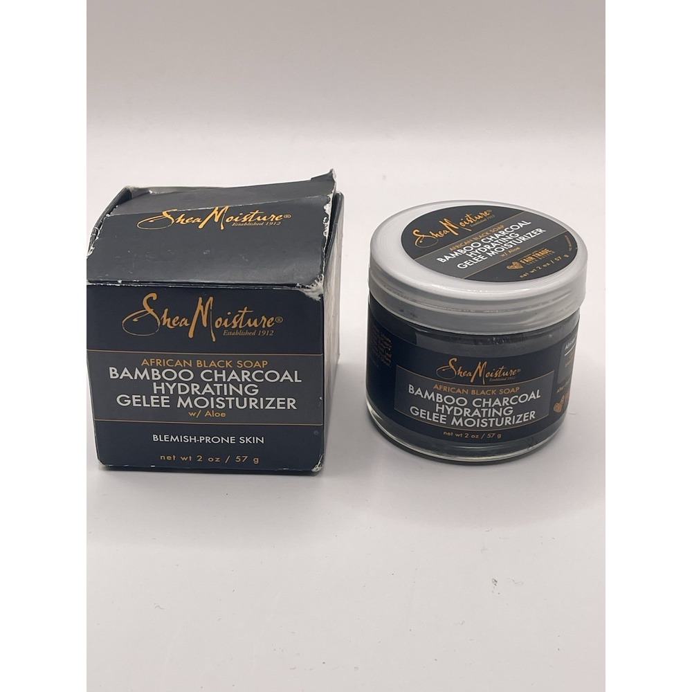 Shea Moisture African Black Soap Bamboo Charcoal‎ Gelee Skin Moisturizer  2 oz
